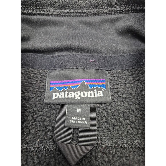 Patagonia Better Sweater Vest Women's Black Fleece Full Zip Xandr Logo Corp - Picture 5 of 12